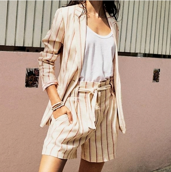 Anthropologie Striped Paperbag Short 4" Inseam NWT - Picture 10 of 10